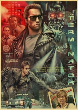 Terminator 2 plakat filmowy klasyczne filmy Term