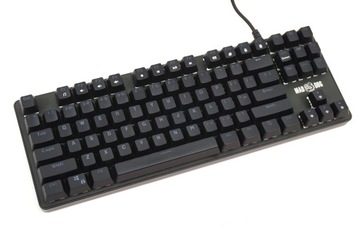 Klawiatura mechaniczna gamingowa dla graczy Mad Dog GK801 USB Czarna Red