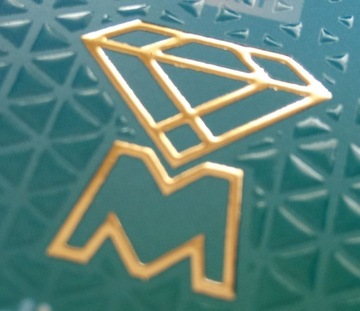 Визитки CONVEX 3D GOLD PLATED, фольга МАТОВАЯ, 50 шт.