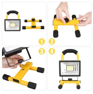 ГАЛОГЕННАЯ ПЕРЕНОСНАЯ ЛАМПА СТРОИТЕЛЬНАЯ ПРОЖЕКТОР SMD LED ПОИСК 30ВТ