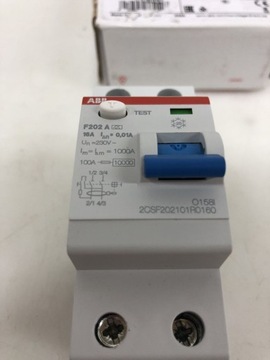 ABB F202 A-16/0.01 FI circuit breaker 2P, type A,