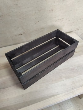 SKRZYNKA ORGANIZER SZUFLADKA DREWNIANA OSŁONKA