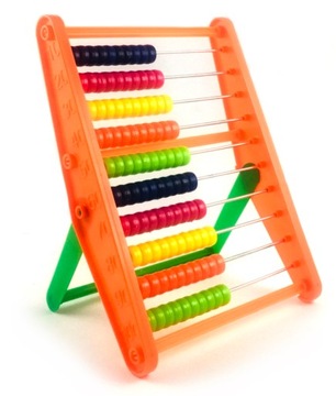 ЦВЕТНАЯ 10-РЯДНАЯ ПЛАСТИКОВАЯ ШКОЛЬНАЯ АБАБУС