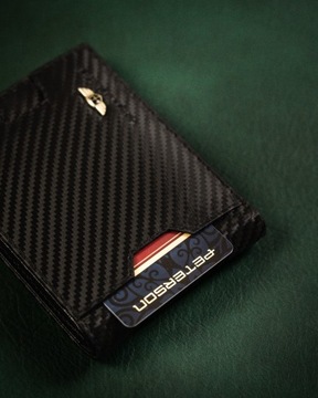 PETERSON STOP RFID PORTFEL MĘSKI MAŁY SLIM CIENKI