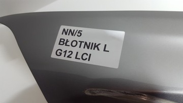 BLATNÍK LEVÝ PŘEDNÍ BMW 7 VII G11 G12 FACELIFT LCI 19- 7475305