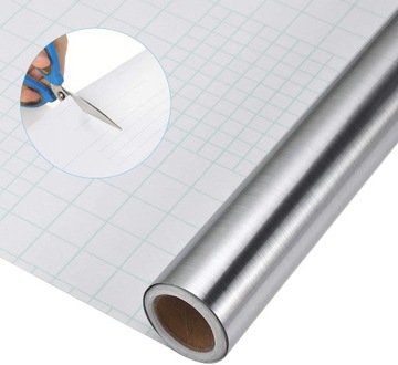 ТОЛСТАЯ АЛЮМИНИЕВАЯ ФОЛЬГА, САМОКЛЕЙКАЯ, ВОДОНЕПРОНИЦАЕМАЯ, КУХОННЫЙ ХОЛОДИЛЬНИК 500X60CM