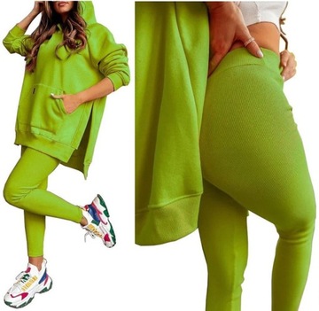 LEGGINSY PRĄŻKOWANE GETRY W PRĄŻKI SPODNIE RURKI S