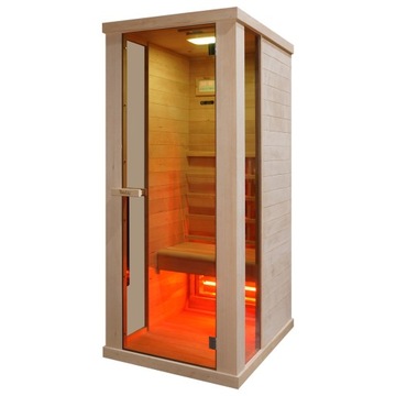 SAUNA DOMOWA na podczerwień Wellis HELIOS HEMLOCK 1 osobowa SAUNA INFRARED
