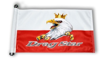 FLAGA MOTOCYKLOWA na maszt Drag Star 19 x 35cm