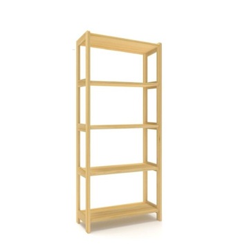 Regał ażurowy sosnowy drewniany 50x163x30 wysoki