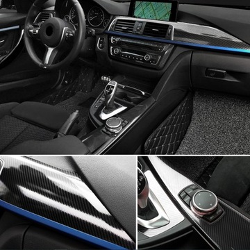 5D УГЛЕРОДНАЯ ФОЛЬГА УГЛЕРОДНЫЙ ШПОН ЧЕРНЫЙ ГЛЯНЦЕВЫЙ 152 Х 50 СМ ТОЛЩИНА ПРОЧНАЯ