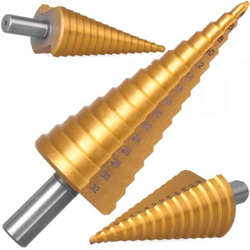 WIERTŁO STOŻKOWE STOPNIOWE HS TYTAN 4-32mm WIERTŁA