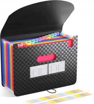 File Organizer 13 Pockets - Expanding File Folder