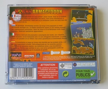 ИГРА DC WORMS ARMAGEDDON SEGA DREAMCAST