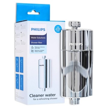 Filtr PHILIPS do prysznica kolor srebrny AWP1775CH