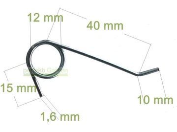 Пружина 45Х для скарификатора LIDL Parkside PLVA 40-Li A1 / PLVA 40-Li B1