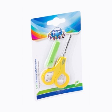 CANPOL SAFE НОЖНИЦЫ ДЛЯ МЛАДЕНЦЕВ С КРЫШКОЙ