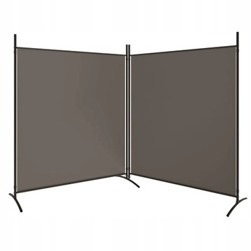 VidaXL 350276 Экран 2-панельный 348 x 180 см серый