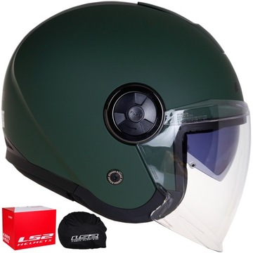 Otwarty kask motocyklowy LS2 OF620 CLASSY green JET ECE 22.06 CHOPPER