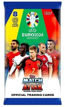 EURO 2024 GERMANY KARTY PIŁKARSKIE TOPPS CARDS SASZETKI Z KARTAMI 1 SZT