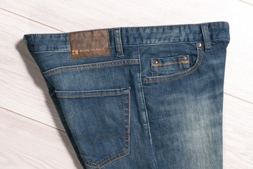 HUGO BOSS ORANGE25 ZIP BOUNCE SPODNIE JEANSY 33/32