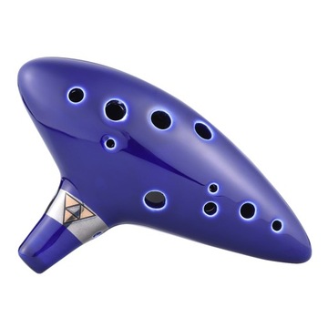 12 Hole Ocarina Ceramic Alto C Vessel Flute Wind M