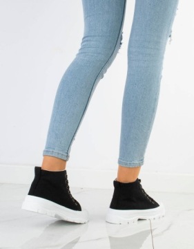 ЧЕРНЫЕ КРОССОВКИ PALLADI НА ВЫСОКОЙ ПЛАТФОРМЕ 40