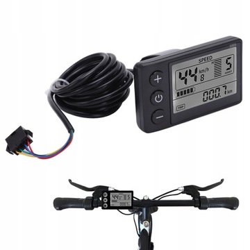 WYŚWIETLACZ LCD DLA ROWER ELEKTRYCZNY STEROWNIK KONTROLER 24V 36V 48V