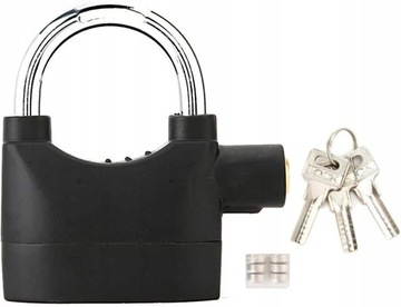 ЗАМОК С СИГНАЛИЗАЦИЯЮ УНИВЕРСАЛЬНЫЙ ЧУГУННЫЙ ГРОМКАЯ СИГНАЛИЗАЦИЯ С КЛЮЧАМИ