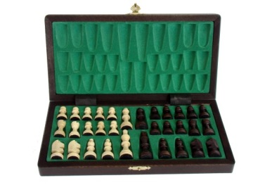 МАГНИТНЫЕ деревянные шахматы ПОЛЬСКОГО ИЗГОТОВЛЕНИЯ