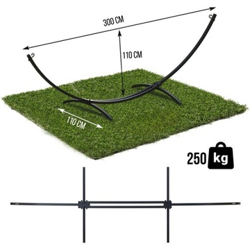 КАРКАС ГАМАКА НА ДВУХ ЧЕЛОВЕК, МЕТАЛЛИЧЕСКАЯ СТОЙКА ДЛЯ ГАМАКА С ФРАЖЕМ ДО 220 КГ
