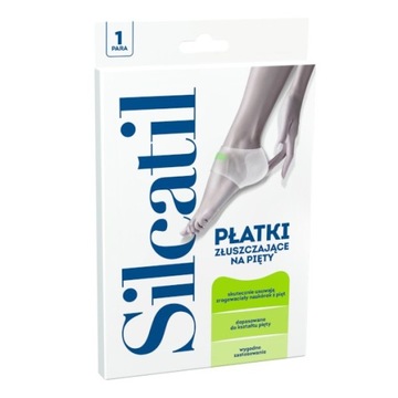 Silcatil, płatki złuszczające na pięty, 1 para