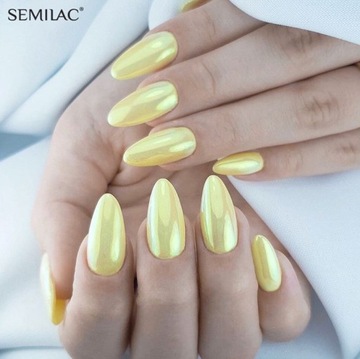 Semilac Flash Aurora Gold & Green 681 пыль