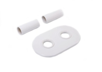 ДВОЙНАЯ БЕЛАЯ МАСКИРУЮЩАЯ РОЗЕТКА