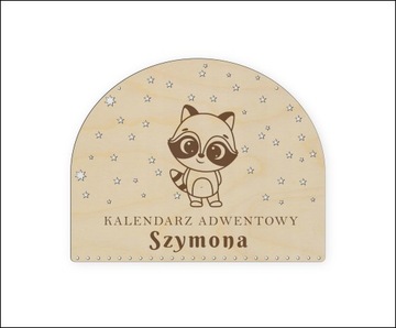 Kalendarz adwentowy BAZA Personalizowany Imię