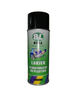 BOLL LAKIER STRUKTURALNY DO PLASTIKU CZARNY 400ML
