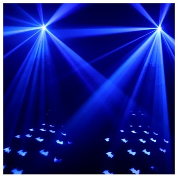 EFEKT ŚWIETLNY LED REFLEKTOR DYSKOTEKOWY LIGHT4ME VENOM FX SCANNER 80W V2