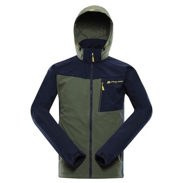 ALPINE PRO Kurtka trekkingowa męska softshell 8000 Lanc khaki r.XXL