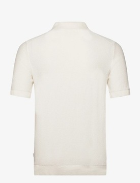 JACK&JONES ŚMIETANKOWA KOSZULKA POLO (M)