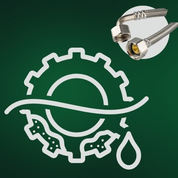 WĘŻYK KOLANKOWY W OPLOCIE ZE STALI NIERDZEWNEJ 100 CM GW 3/4'' x GW 3/4''