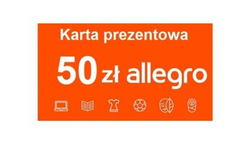 KARTA PODARUNKOWA ALLEGRO 50 zł KOD Cyfrowa