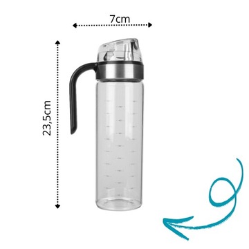 BUTELKA SZKLANA DZBANEK Z DOZOWNIKIEM NA OLEJ OLIWĘ OCET DOZOWNIK OLIWY 500