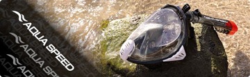 Полнолицевая маска для снорклинга AQUA SPEED Drift S/M
