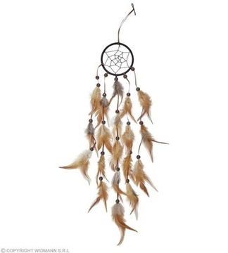 ŁAPACZ SNÓW PIÓRA INDIANIE DREAMCATCHER 55CM