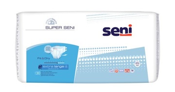 Seni Super. extra large 130-170 cm, pieluchomajtki zapinane na rzepy