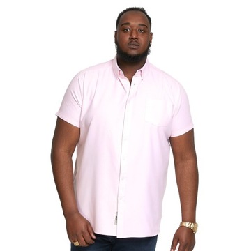 Duża męska koszula gładka Duke D555 James Pink 6XL