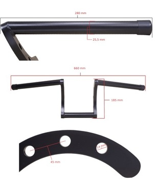 Руль Harley Bobber Chopper Custom Cafe 25.5