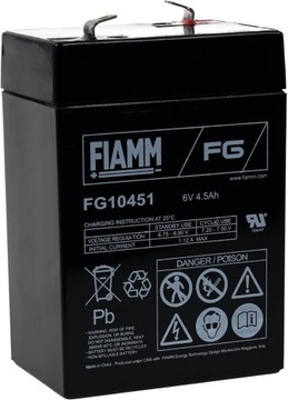 Akumulator kwasowo ołowiowy FIAMM FG10451 6V 4500 mAh UPS