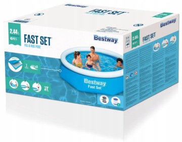 Фильтр-насос для расширительного бассейна, круглый 244x61см