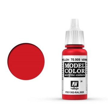 Vallejo - Farba Model Color 028 - Vermilion 70909